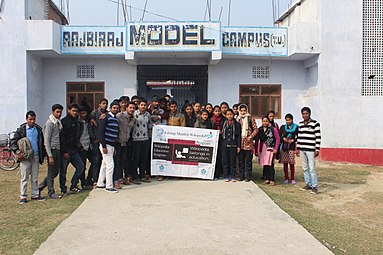 Group photo at Rajbiraj Model College.