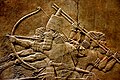 Image 247th-century BC relief depicting Ashurbanipal (r. 669–631 BC) and three royal attendants in a chariot. Ashurbanipal was the king of the Neo-Assyrian Empire which was the largest empire in history up to that point. (from History of Iraq)