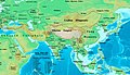 Image 7Pala Empire and its neighbouring kingdoms. (from History of Bangladesh)