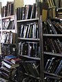 Shelves with prayer books