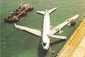 Image 11China Airlines Boeing 747 crash landed and ended up in the harbour. (from History of Hong Kong)