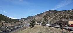 Dumont looking up towards the Divide, April 2014