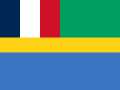 Bandera de la República Autònoma de Gabon el 1959