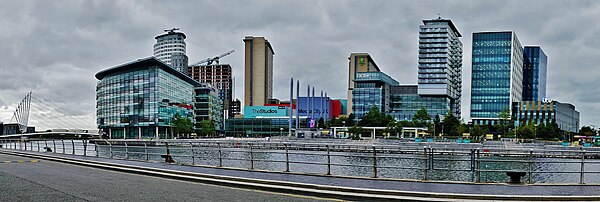 array of modern buildings