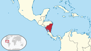 Nicaragua asendikaart