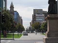 2012. Looking north from the centre of Victoria Sq