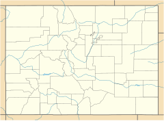 Map showing the location of Cheyenne Mountain State Park