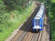 A TER service to Lyon near Grenoble