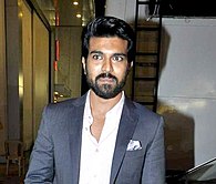 Ram Charan promoting his film Zanjeer in 2013.