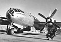 A Boeing B-29 Superfortress at Kirtland Field in 1945.