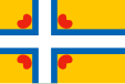 Proposed flag of Frisia, Netherlands and Germany; Interfrisian flag of the Groep fan Auwerk