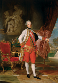 Kaiser Joseph II. (1741-1790) mit der Statue des Mars, Anton von Maron, Kunsthistorisches Museum, 1775