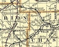 1893 railroad map.