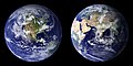 Image 36Blue Marble composite images generated by NASA in 2001 (left) and 2002 (right) (from Environmental science)