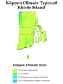 Image 18Köppen climate types of Rhode Island, using 1991–2020 climate normals (from Rhode Island)