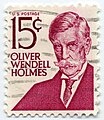 На марке США 1968 года (Sc #1288) изображён О. У. Холмс. Серия «Известные американцы»[англ.], 1965—1981 (Sc #1284—1305)[^]