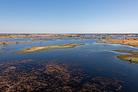 Vista aérea del delta del Okavango, Botsuana, 2018-08-01, DD 26.jpg