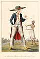 Image 15A Dutch plantation owner and female slave from William Blake's illustrations of the work of John Gabriel Stedman, published in 1792–1794. (from History of Suriname)