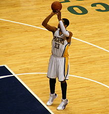 Granger shooting a free throw