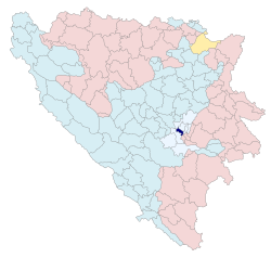 Location of Novi Grad, Sarajevo within Bosnia and Herzegovina.