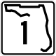 Einstellige State Route Nummerntafel (Florida)