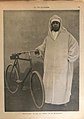 Image 38Sultan Abd-al-Aziz with his bicycle in 1901. The young sultan was noted for his capricious spending habits, which exacerbated a major trade deficit. (from History of Morocco)