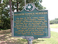 Image 17Mt. Zion Church state history marker near Philadelphia, Mississippi (from Freedom Summer)