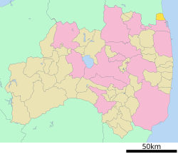 Location of Shinchi in Fukushima Prefecture