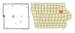 Location of Jesup, Iowa