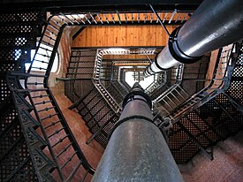 Interior staircase of the High Bridge Water Tower