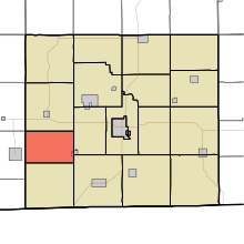 Map highlighting Lincoln Township, Appanoose County, Iowa.svg