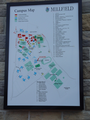 A map of the campus showing the facilities