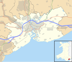 Newport shown within Wales