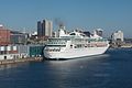 A cruise ship docked at the Port of Halifax. The port sees more than 200,000 cruise passengers each year