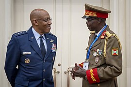 General Charles CQ Brown, Jr., Chairman of the Joint Chiefs of Staff, attends a country briefing at Ambassador Howard A. Van Vranken's, US Ambassador to Botswana, residence in Gaborone, Botswana, June 24, 2024 - 32.jpg