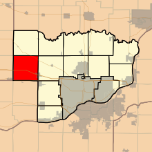 Map highlighting Cleona Township, Scott County, Iowa.svg