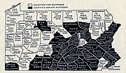 Thumbnail for File:Pennsylvania women's suffrage referundum map 1915, produced by Pennsylvania Men's League for Women's Suffrage.jpg