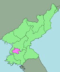 Location map of Pyongyang.