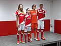 Présentation de la section féminine du Royal Standard de Liège 2013-2014, Tessa Wullaert à gauche