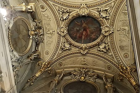 Neoclassical ceiling of the Mollien staircase in the Louvre Palace, designed by Hector Lefuel in 1857 and painted by Charles Louis Müller in 1868-1870[9]