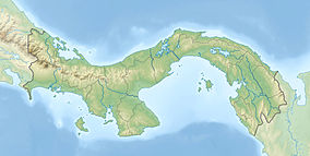 Map showing the location of Soberanía National Park