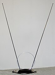 "Rabbit ears" dipole variant for VHF television reception