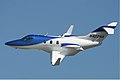 HondaJet。ホンダが製造するビジネスジェット。主翼上面エンジン配置が「航空機の新しい形態を切り拓いた」として設計・開発責任者である藤野道格が「AIAA 航空機設計賞」の受賞 (2012年)を含めて3つの賞を受賞し、さらに他にも受賞多数。