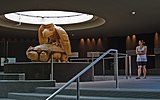 Within the rotunda of the Museum of Anthropology