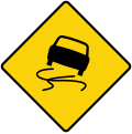 Slippery road