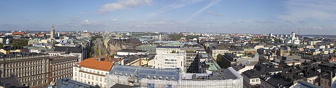 Vue sur le centre d'Helsinki.