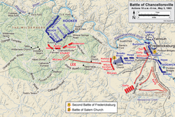 May 3. Battles of Second Fredericksburg and Salem Church