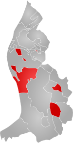 Vaduz and its exclaves in Liechtenstein