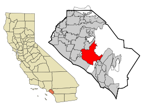 Poziția localității Irvine, California