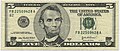 5 dollars bill (obverse)